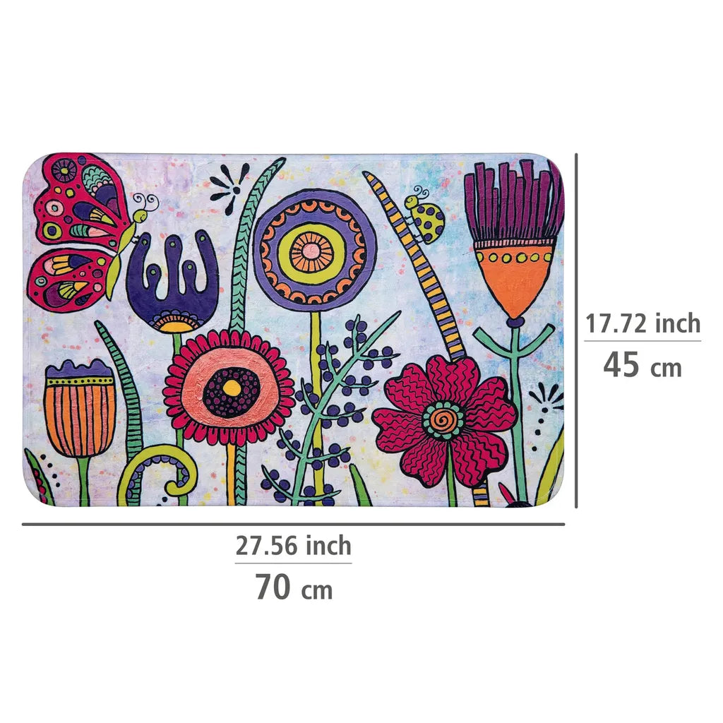Wenko Badematte Rollin'Art Full Bloom