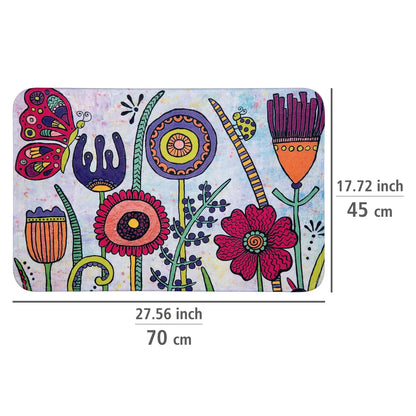 Wenko Badematte Rollin'Art Full Bloom