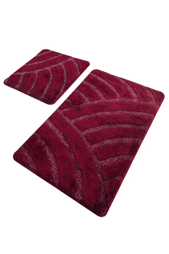  Badematten 2-teilig Set Badematte Badteppich Hochflor
