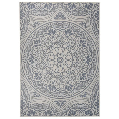  VidaXL Outdoor-Teppich Flachgewebe 160x230 Cm Blaues Muster