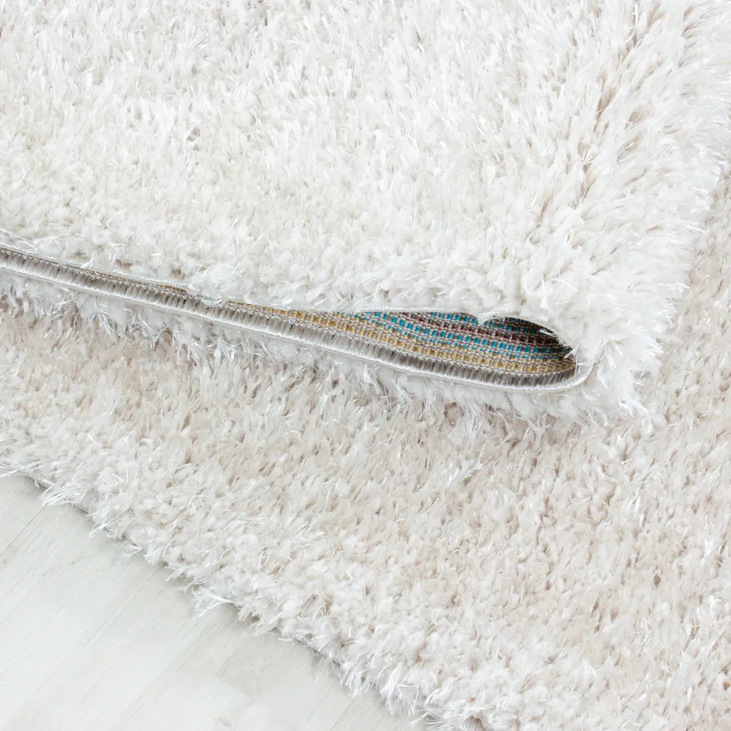  Wunderschöne Runde Shaggy Hochflor Langflor Teppich 50mm, In Verschiedene Farben, Größe:Ø 120 Cm Rund, Farbe:Hellgrau