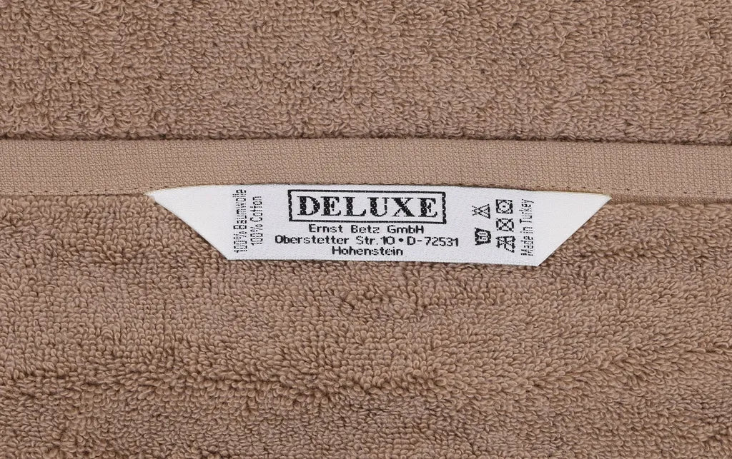  Betz 2er Pack Badvorleger Größe 50x70 Cm 100% Baumwolle Badematte Badteppich Duschvorlage DELUXE Qualität 680 G/m² Farbe - Mokka