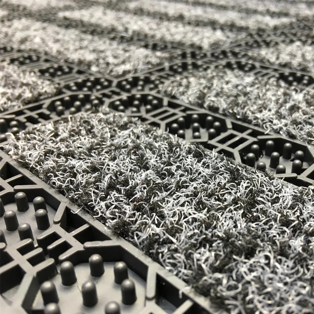  Fußmatte Außen Grau 53 X 73 Cm, Schuhabstreifer Aus Thermoplastic Elastomer (TPE), Fußabtreter Außen, Schmutzfangmatte Außenbereich, Fussmatte Aussenbereich, Türmatte Außen, Fußabstreifer Hauseingang