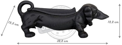  Esschert Design Schuhschaber Dackel Schwarz; LH6Z
