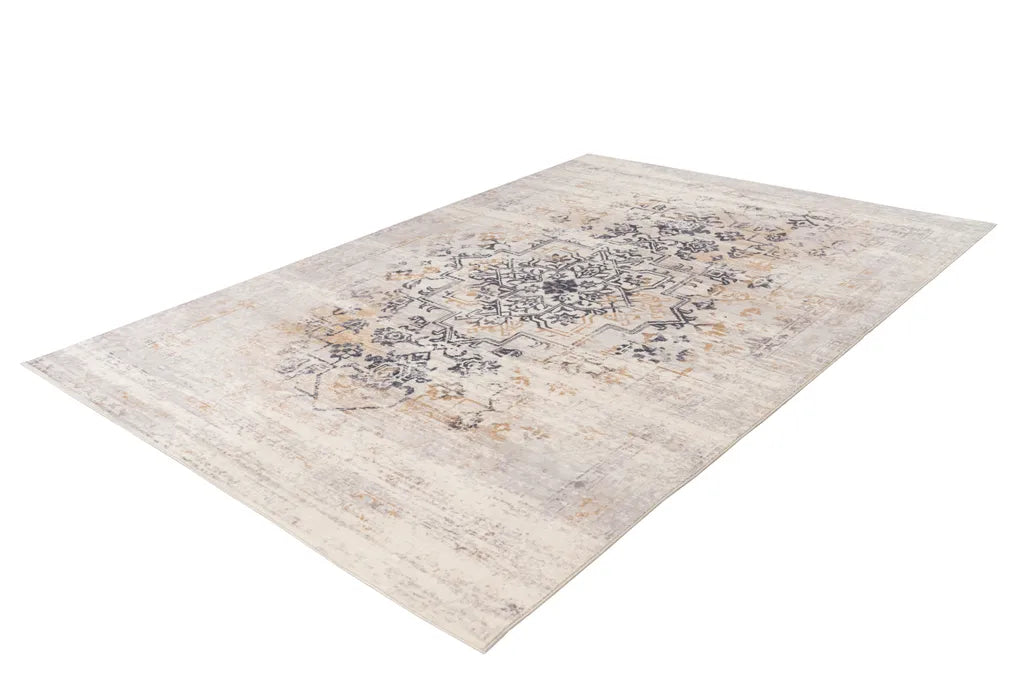  Kayoom - Kurzflor Teppich Piemont 725 Creme Grösse: 120cm X 170cm