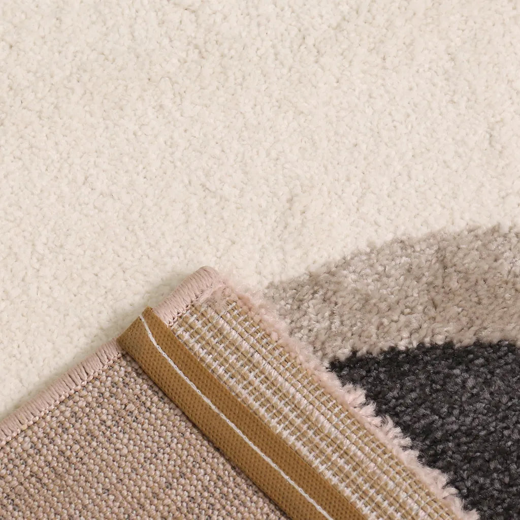  Kinderteppich Teppich Lama König Sterne Spielzimmer Kinderzimmer Babyzimmer Pink Creme Kurzflor Weich Flauschig , Maße:120x170 Cm