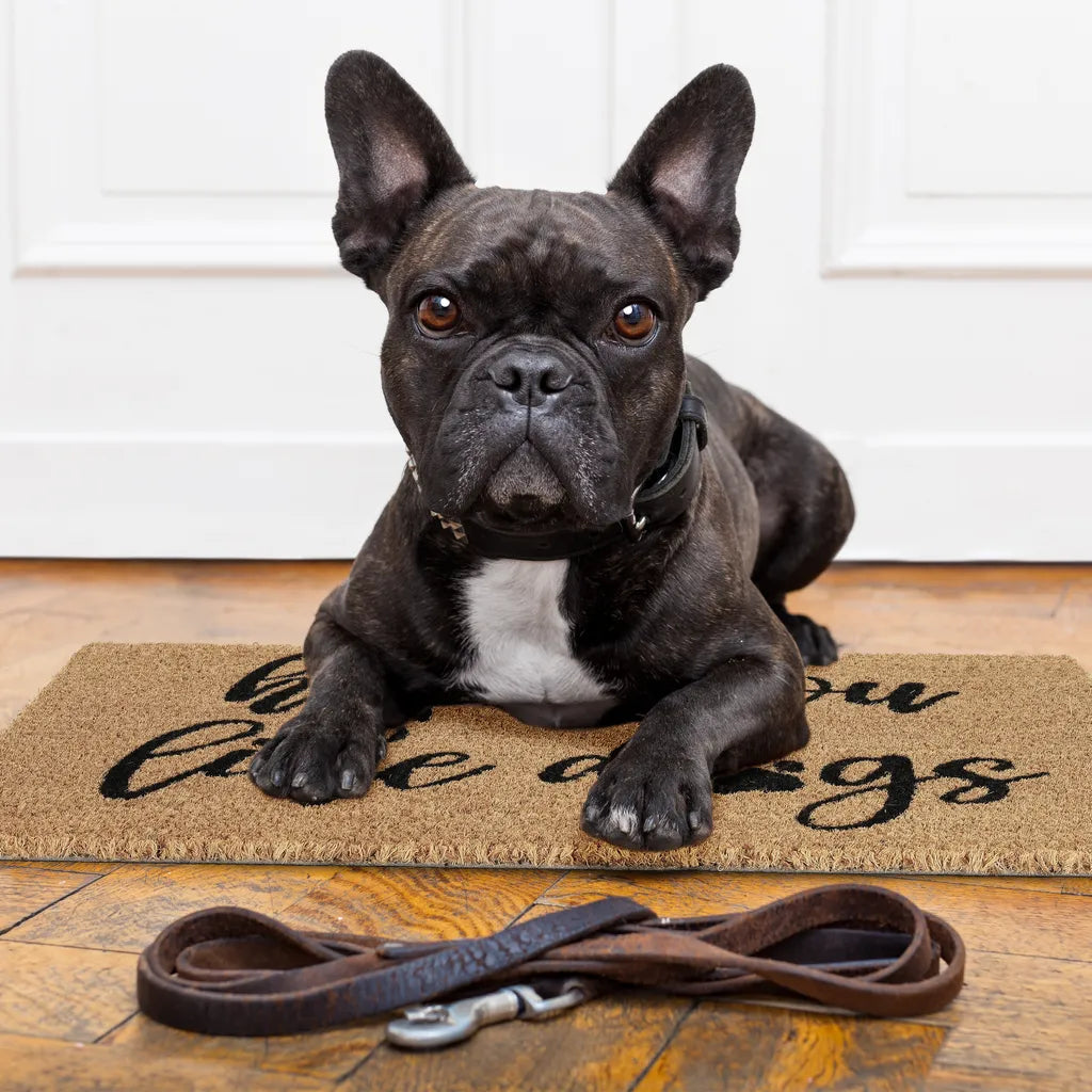  Relaxdays Kokos Fußmatte "Hope You Like Dogs"