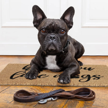  Relaxdays Kokos Fußmatte "Hope You Like Dogs"