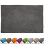  Chenille Badematte 50 X 80 Cm In Grau Badteppich Aus Microfaser - Mit Rutschfester Rückseite - Welness Badeteppich / Duschvorleger