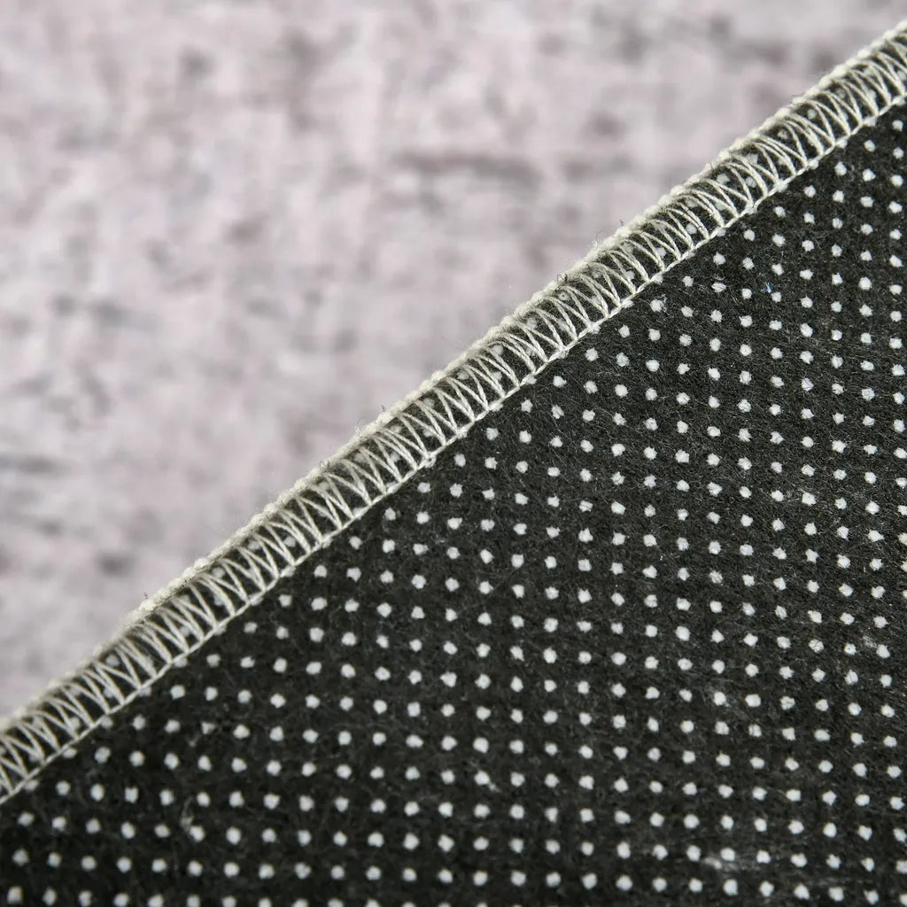  HOMCOM Teppich Im Trenddesign Moderner Teppich Mit Geometrischen Formen Für Wohnzimmer Schlafzimmer Küche Polyester Grau+Schwarz+Weiß 160 X 230 Cm