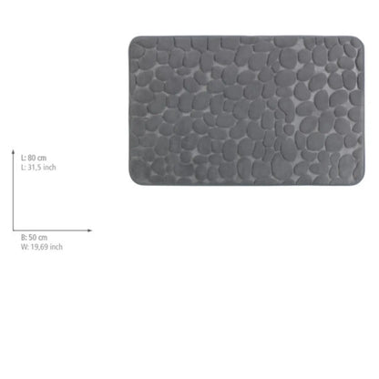 Wenko Badteppich Memory Foam Pebbles Grau