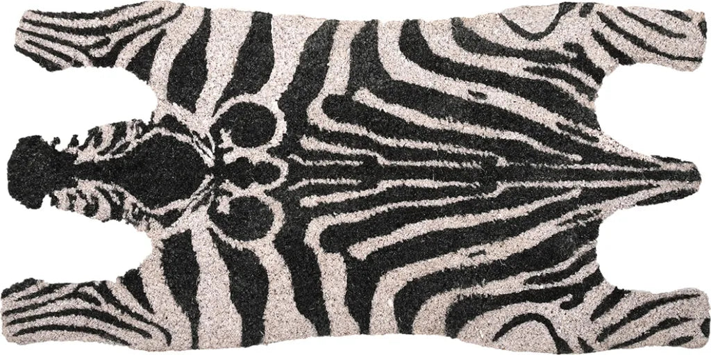  Witzige Landhaus Türmatte; Kokos Matte, Fussmatte ZEBRA