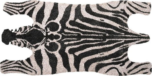  Witzige Landhaus Türmatte; Kokos Matte, Fussmatte ZEBRA