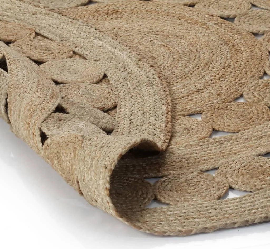  VidaXL Teppich Geflochten Jute 180 Cm Rund