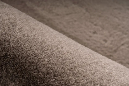  Kayoom - Hochflor Teppich Rabbit Light 525 Taupe Grösse: Ø 160cm RUND