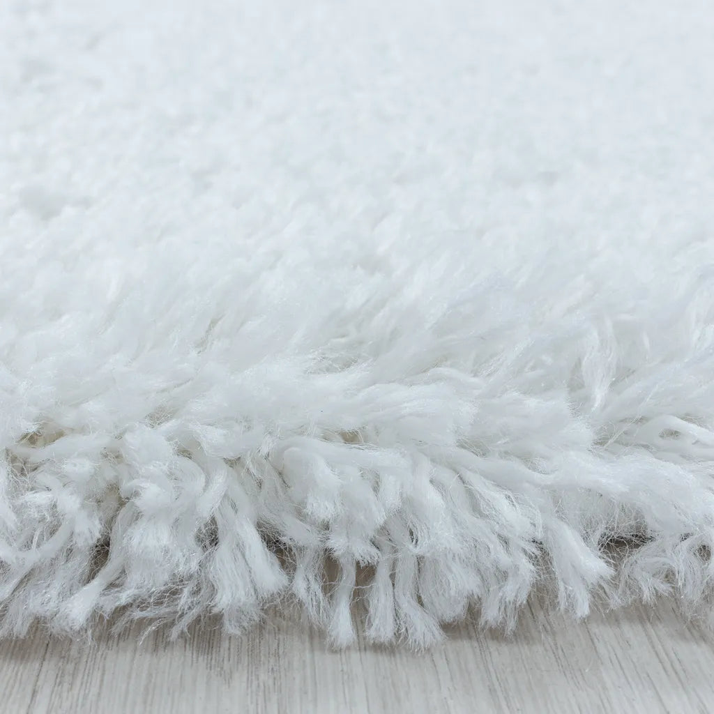  Schlafzimmerteppich,Bettumrandung,3Teilig,hochflor Shaggy,Weich,Farbe:Weiss, Farbe:WEISS, Grösse:2 X 60x110 Cm + 1 X 80x150 Cm