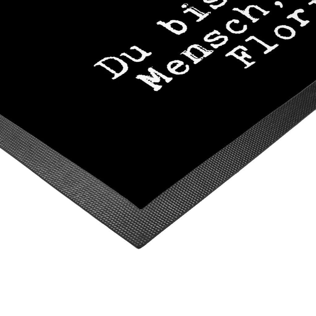  Mr. & Mrs. Panda 60 X 80 Fußmatte Floristin Mit Herz - Schwarz - Geschenk, Schmutzmatte, Motivfußmatte, Ausbildung, Beruf, Kollegin, Blumenprofi, Arbeitskollege, Kollege