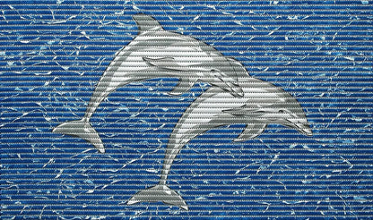  Friedola Badmatte Delfin Ca. 44cm X 80cm Weichschaum Motivmatte