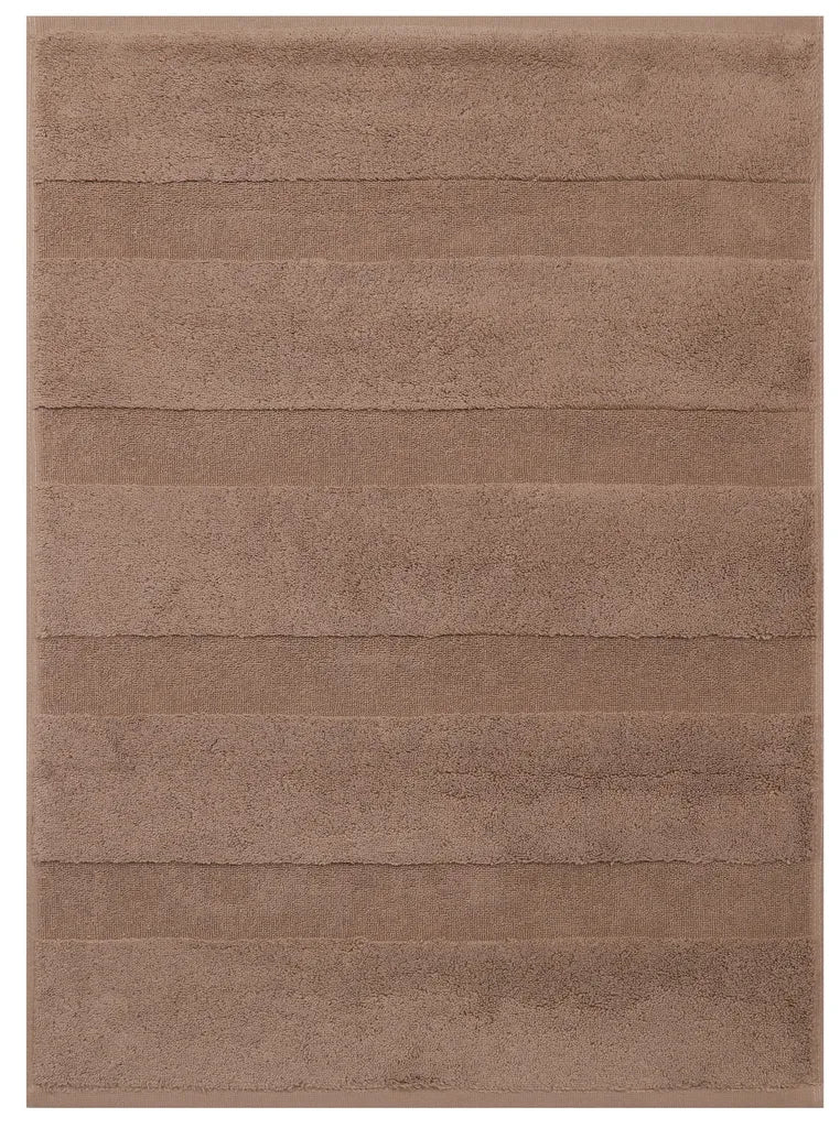  Betz 2er Pack Badvorleger Größe 50x70 Cm 100% Baumwolle Badematte Badteppich Duschvorlage DELUXE Qualität 680 G/m² Farbe - Mokka