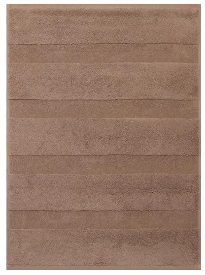  Betz 2er Pack Badvorleger Größe 50x70 Cm 100% Baumwolle Badematte Badteppich Duschvorlage DELUXE Qualität 680 G/m² Farbe - Mokka