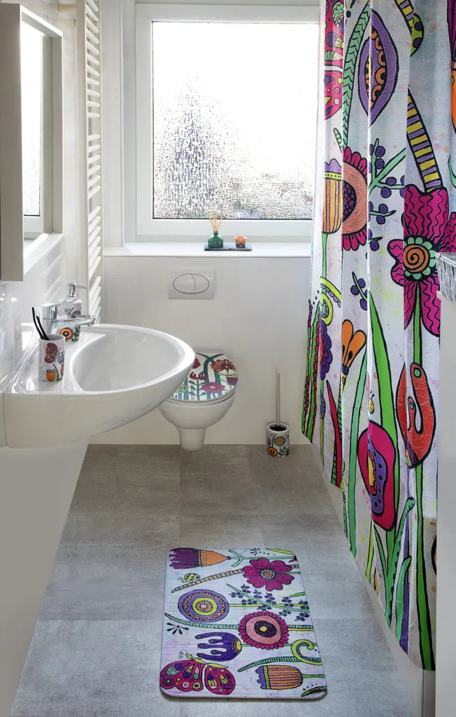 Wenko Badematte Rollin'Art Full Bloom