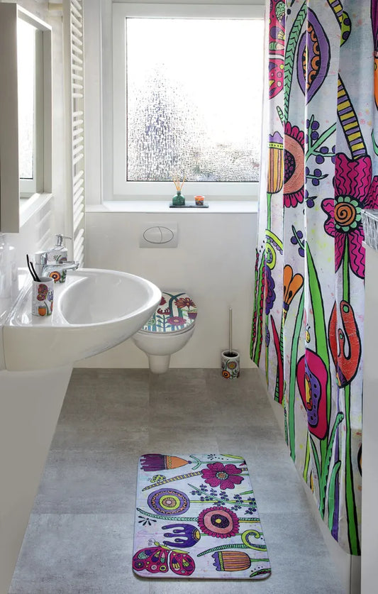 Wenko Badematte Rollin'Art Full Bloom