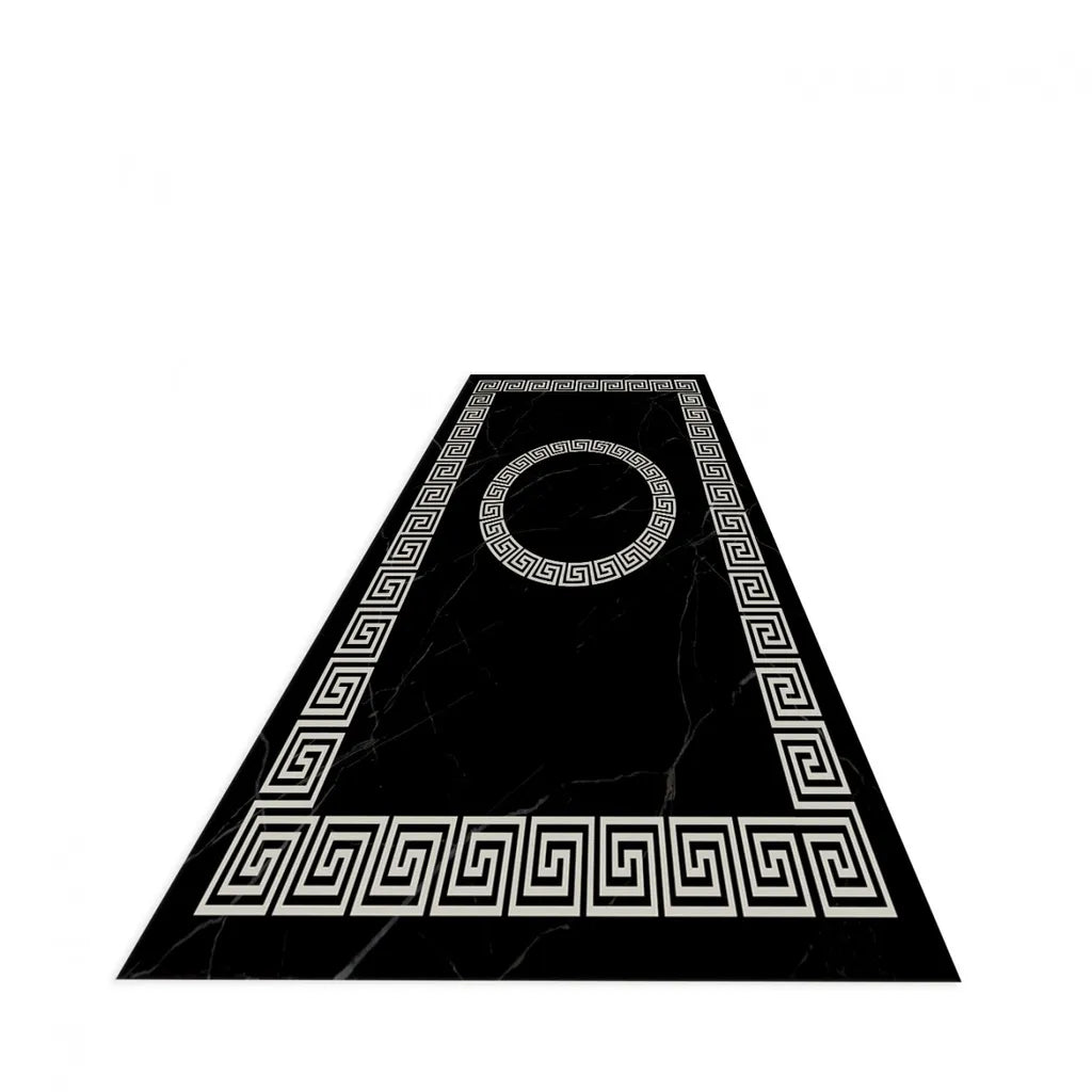  Teppich & Läufer Imperial Flach 7x Größen Schwarz & Silber 6mm HLO-JE45 160x230 Cm (3,68m²)