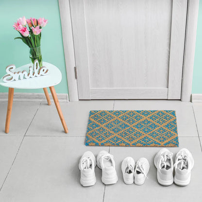  Relaxdays Fußmatte Im Floralen Design