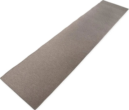  Teppich Läufer Kalkutta Sisaloptik Tiger-Eye-Design Wohnteppich Flurläufer Taupe 66x200 Cm