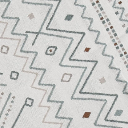  VidaXL Teppich Beige Und Blau 100x300 Cm Baumwolle