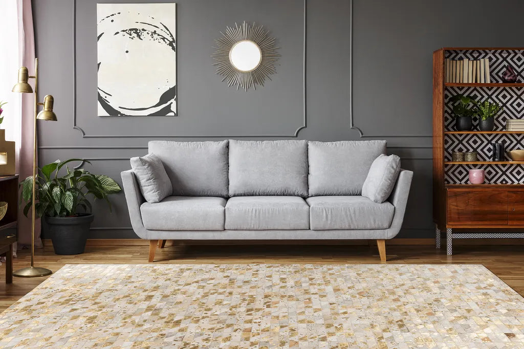  Kayoom - Designer Teppich Lavin 725 Gold / Multi Grösse: 160cm X 230cm
