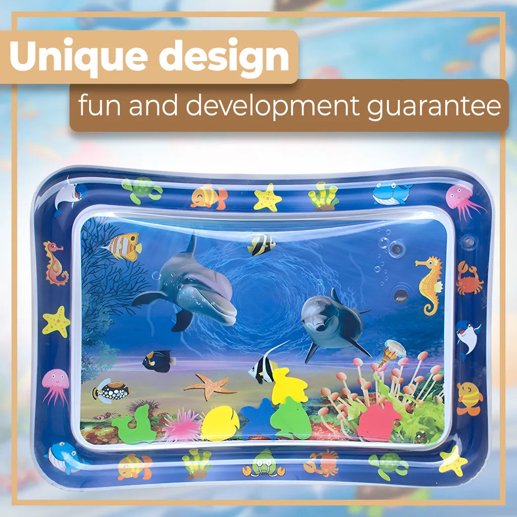  Baby Wassermatte Aufblasbare Wasserspielmatte XXL Sensorisches Spielzeug Kleinkinder Wasserspiel Bodenmatte Wachstum Aktivität Tool Bauchzeit Retoo