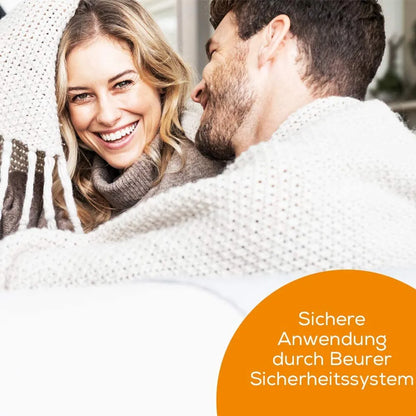  Beurer TS 15 Wärmeunterbett 150x80 Cm 3 Stufen 60W Vlies Waschbar Beleuchtet