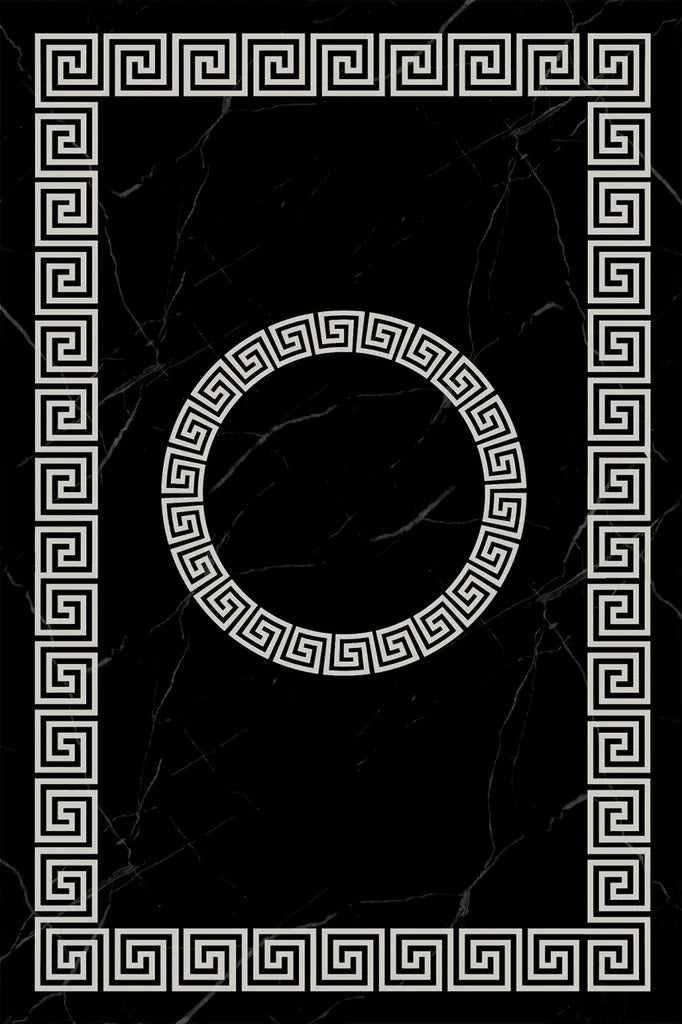  Teppich & Läufer Imperial Flach 7x Größen Schwarz & Silber 6mm HLO-JE45 160x230 Cm (3,68m²)
