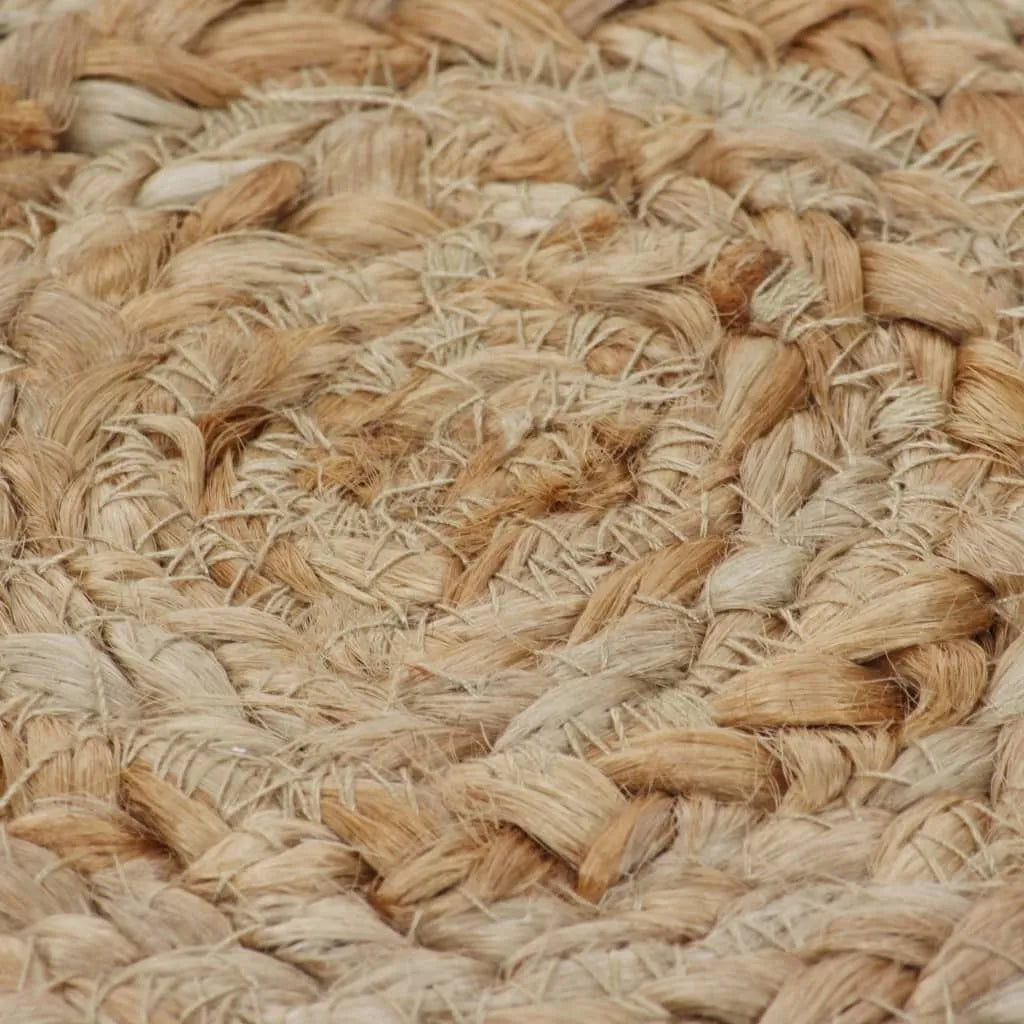  VidaXL Teppich Geflochten Jute 180 Cm Rund