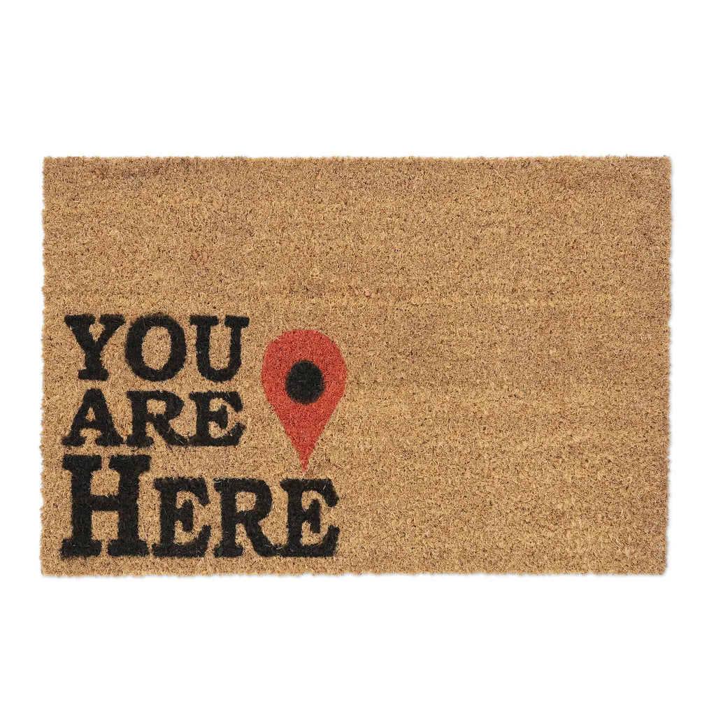  Relaxdays Fußmatte Kokos "You Are Here"