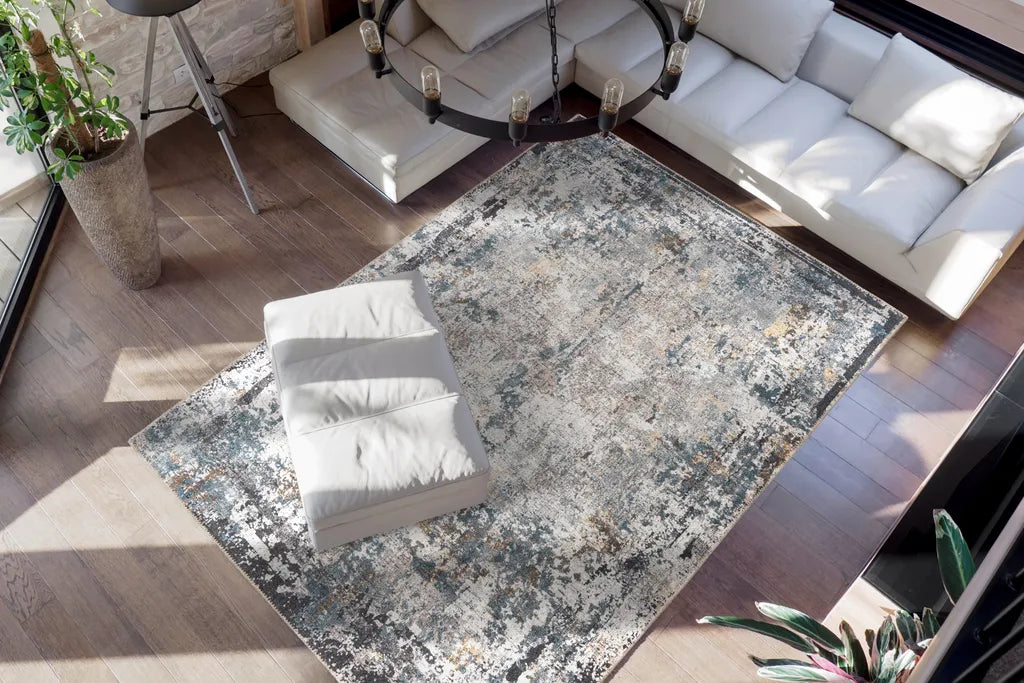  Kayoom - Kurzflor Teppich Faye 1225 Multi / Schwarz Grösse: 150cm X 230cm