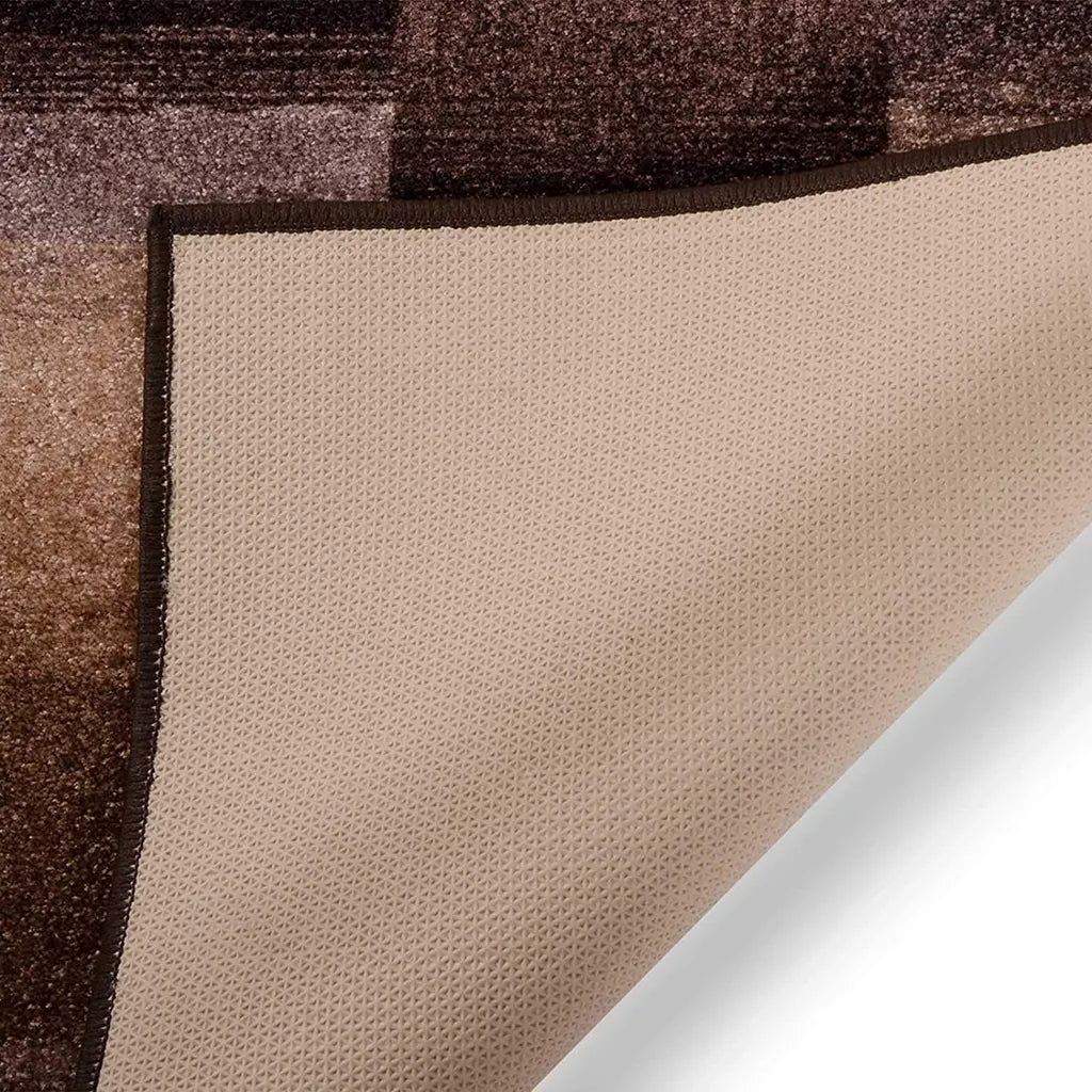  Teppich-Läufer Auf Maß Gekettelt Ikaria Braun 100x400 Cm