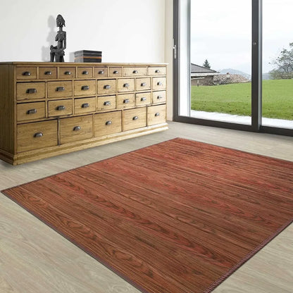  Bambus-Teppich Bambusmatte Mit Stoffrahmen Magenta 200 X 300 Cm Braun
