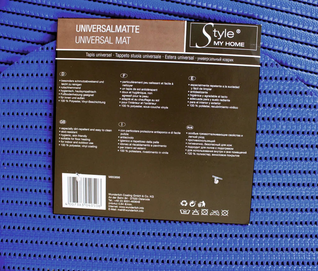  Style My Home Badmatte Blau Ca.45x72cm Bodenmatte Für Bad Balkon Camping