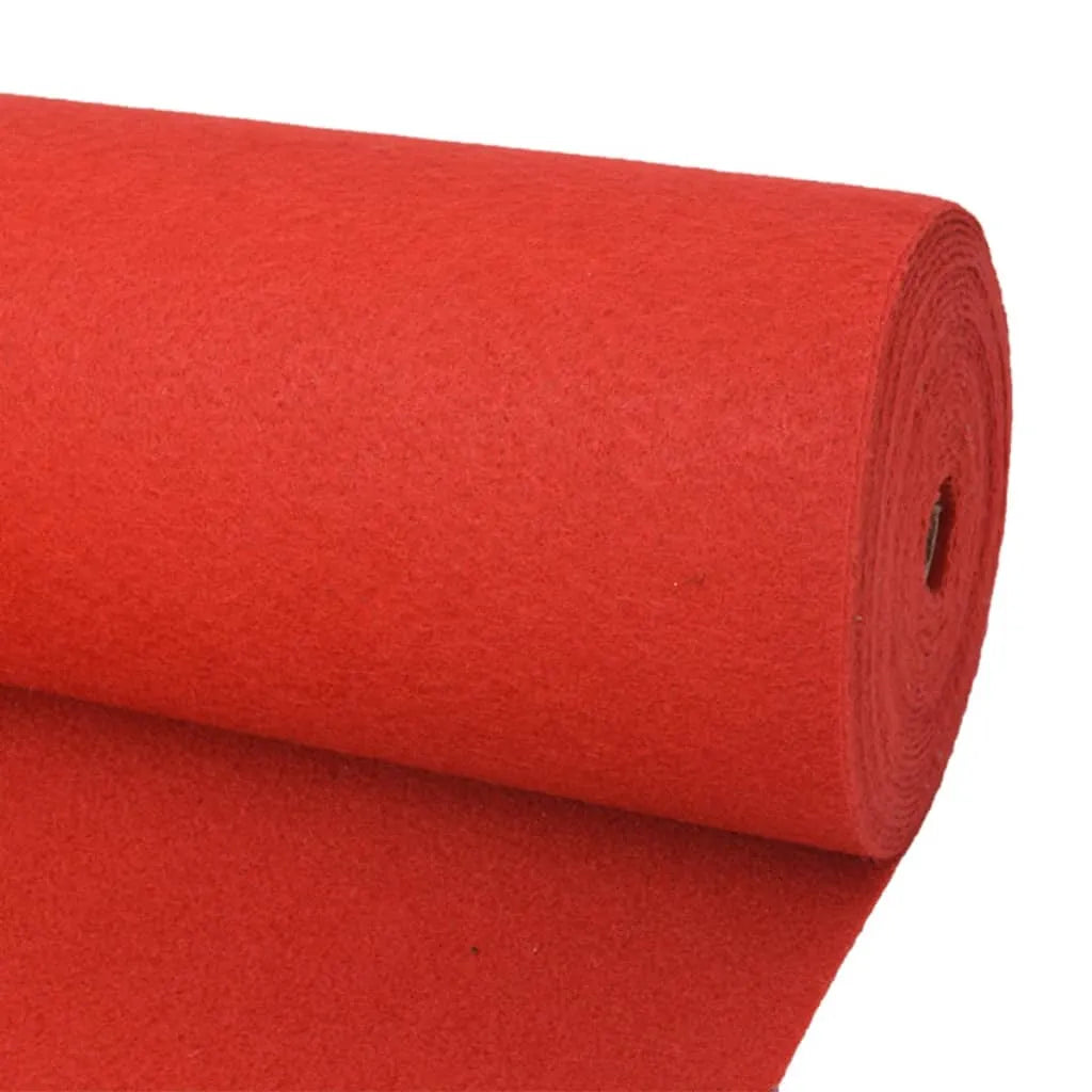  VidaXL Messeteppich Glatt 1,2x12 M Rot