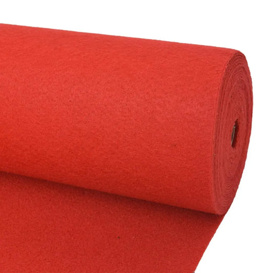  VidaXL Messeteppich Glatt 1,2x12 M Rot