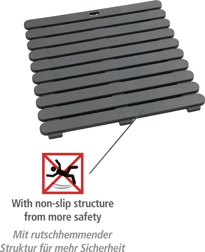 Wenko Duschmatte Indoor & Outdoor Grau 55 X 55 Cm