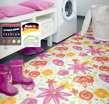  Friedola Bodenbelag Mega Flowers 130cm X 100cm Lang Sympa Nova - Bodenmatte