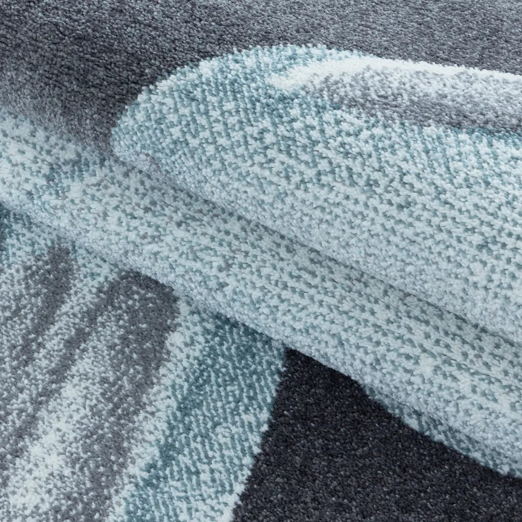  Kinderzimmerteppich,Kinderteppich,kurzflor,Drachen Baby,Weich,Farbe:Blau, Farbe:BLAU, Grösse:200 Cm X 290 Cm