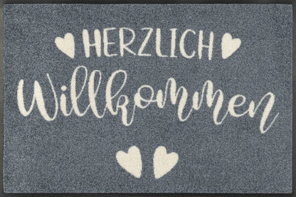  Wash+dry Fußmatte Herzensgruss Waschbare Schmutzmatte , Größe:50 X 75 Cm