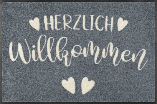  Wash+dry Fußmatte Herzensgruss Waschbare Schmutzmatte , Größe:50 X 75 Cm