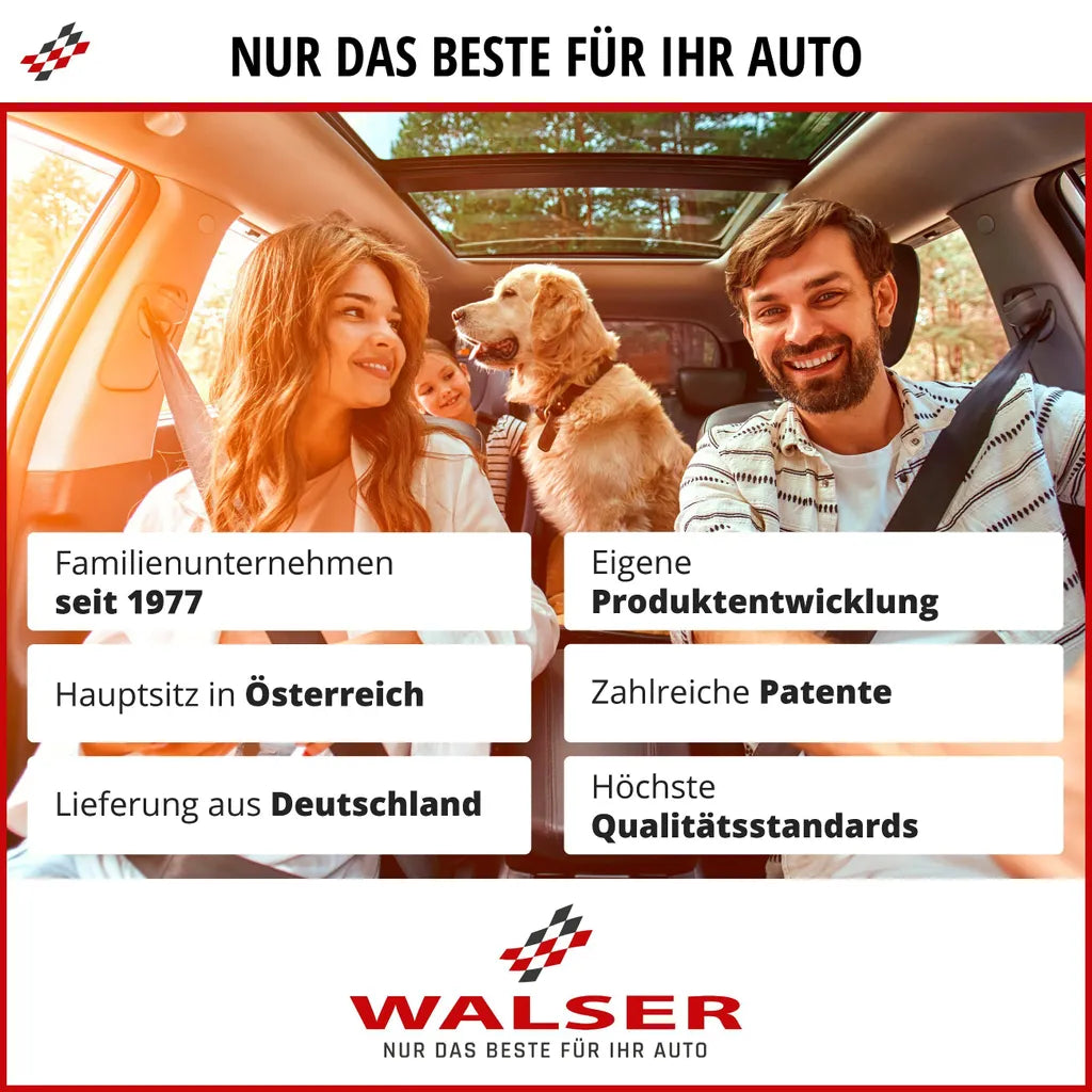  WALSER Mehrzweckwanne Safetray, Universale Kofferraumwanne, Kunststoffwanne, Auffangwanne, Schuhwanne, Ölwanne Small 77x35x3 Cm Schwarz 28100