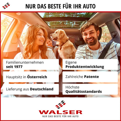  WALSER Mehrzweckwanne Safetray, Universale Kofferraumwanne, Kunststoffwanne, Auffangwanne, Schuhwanne, Ölwanne Small 77x35x3 Cm Schwarz 28100