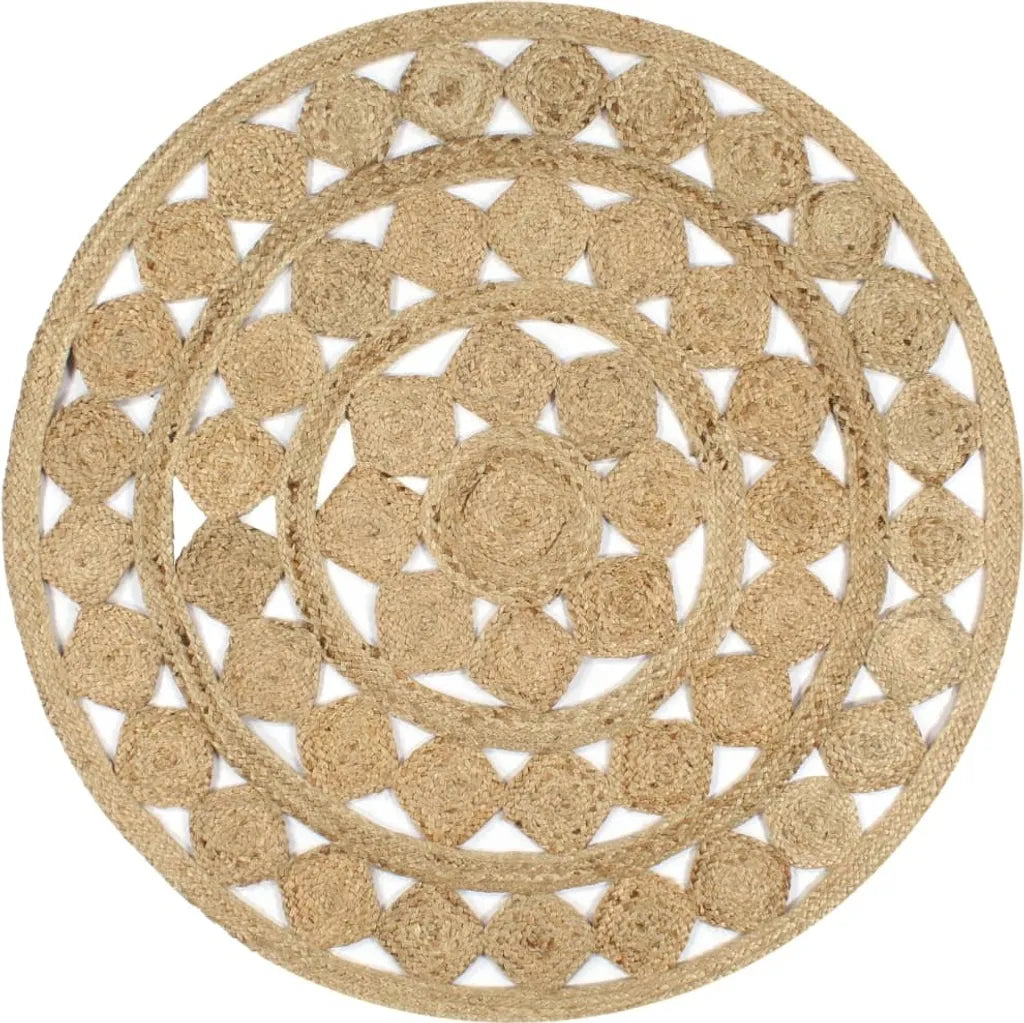  VidaXL Teppich Handgefertigt Jute Geflochten 120 Cm